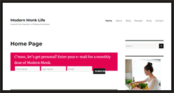 Desktop Screenshot of modernmonklife.com