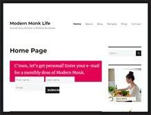 Tablet Screenshot of modernmonklife.com